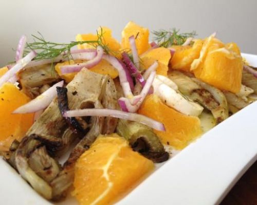Grilled Fennel and Orange Salad